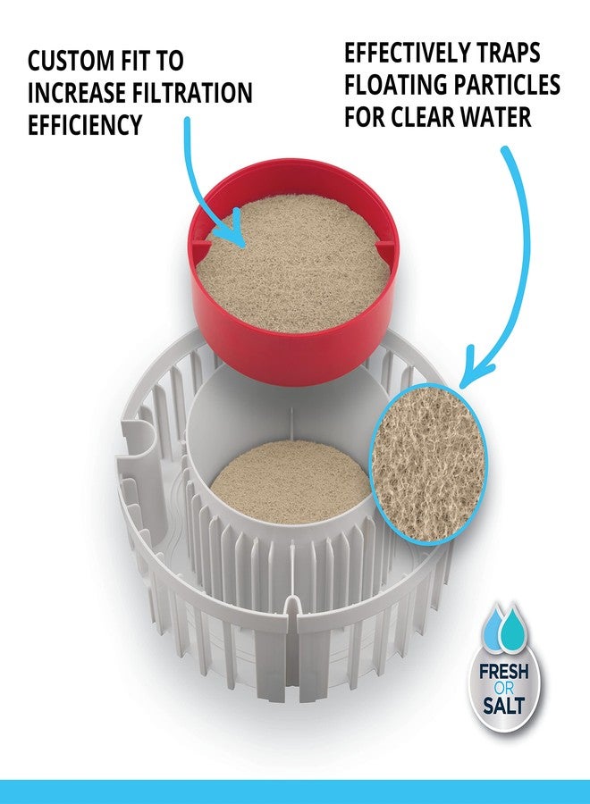 فلوفال وسادة إزالة الأمونيا Fluval FX4/FX6، وسائط ترشيح بديلة لأحواض السمك، عبوة من 3 قطع - Image 3